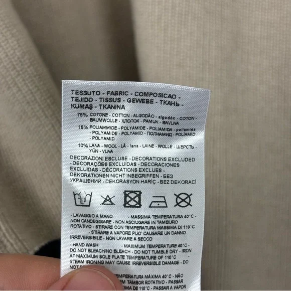 A/X Armani Exchange Men’s Cotton Collegiate V-Neck Ribbed Cardigan Large NWT - Picture 13 of 13